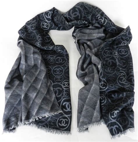 chanel cashmere scarf|chanel cashmere wool scarf.